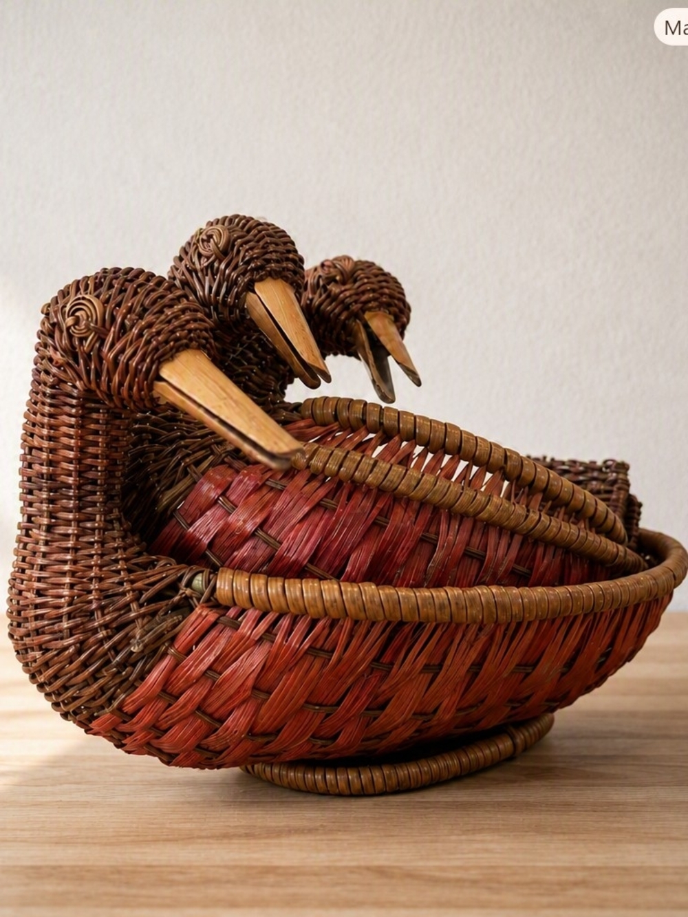 Vintage Wicker Goose Nesting Baskets – Cottagecore Farmhouse Charm